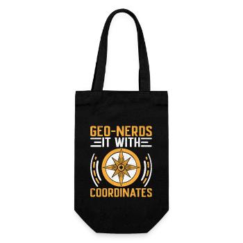 Géocaching Géocache Géocacher Funny Geocacher Sayi - Sac à bouteille - noir - Devant