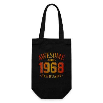 Février 1968 - Anniversaire en février Génial - Sac à bouteille - noir - Devant