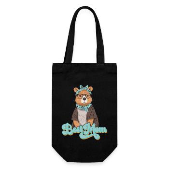 Drôle Capymama Capybara Mère Design - Sac à bouteille - noir - Devant