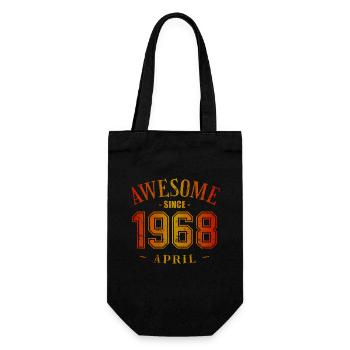 Avril 1968 - Anniversaire en avril Génial - Sac à bouteille - noir - Devant