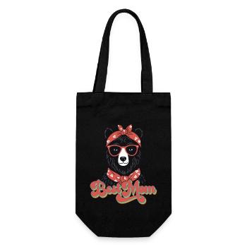 Meilleure maman drôle maman ours mère ours design - Sac à bouteille - noir - Devant
