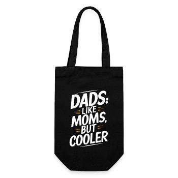 Les papas comme les mamans sont juste cool en disant - Sac à bouteille - noir - Devant
