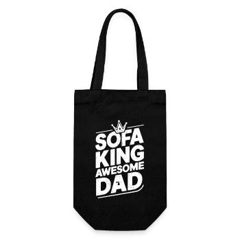 Sofa King Awesome Dad - Gift Bag for Bottles - black - Front