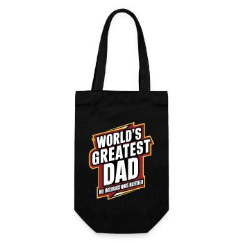 Le meilleur papa du monde - Aucune instruction nécessaire - Sac à bouteille - noir - Devant
