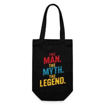 Der Mann Der Mythos Die Legende - Geschenkbeutel für Flaschen - Schwarz - Vorne