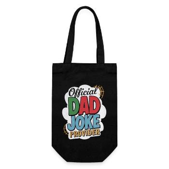 Offizieller Dad Joke Provider - Geschenkbeutel für Flaschen - Schwarz - Vorne