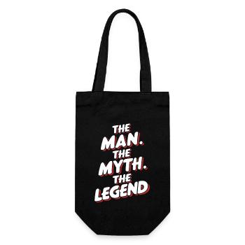 The man, the myth, the legend - Gift Bag for Bottles - black - Front