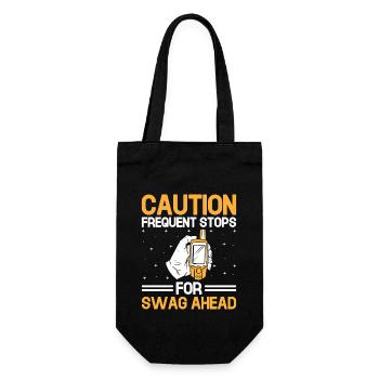 Geocaching Geocache Funny Geocacher Geocacher Sayi - Gift Bag for Bottles - black - Front