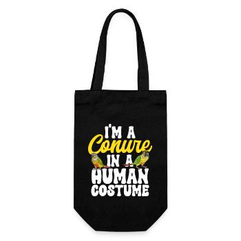 Molina Parakeet Parrot Bird Parakeet - Gift Bag for Bottles - black - Front
