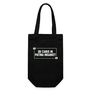 Latin Drôle de dicton latin - Sac à bouteille - noir - Devant