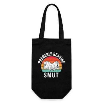 Probably Reading Smut Romance Books Smut - Gift Bag for Bottles - black - Front