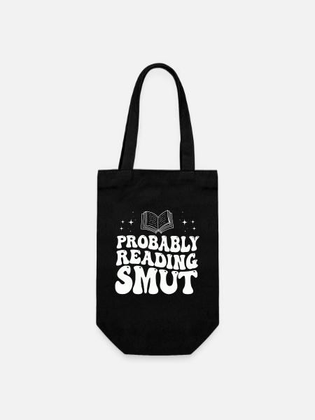 Wahrscheinlich lesen Schmutz Liebesromane Schmutz - Geschenkbeutel für Flaschen - Schwarz
