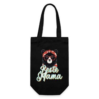 Best Mom Mother's Day Great Funny Mom Design - Gift Bag for Bottles - black - Front