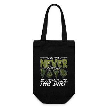 Gardener You Are Never Too Old To Horticulture - Gift Bag for Bottles - black - Front