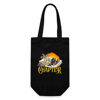 Reading Just One More Chapter Literature Reader - Gift Bag for Bottles - black - Front