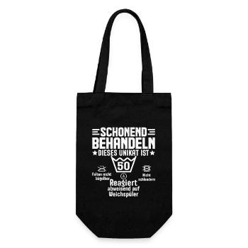 50e anniversaire Gâtez doucement - Sac à bouteille - noir - Devant