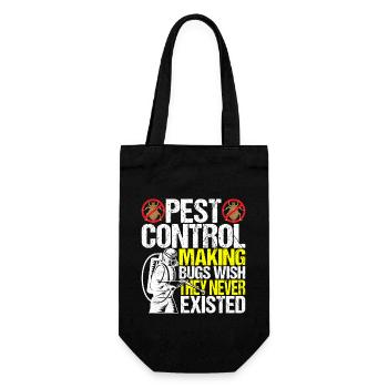 Pest Control Exterminators - Gift Bag for Bottles - black - Front