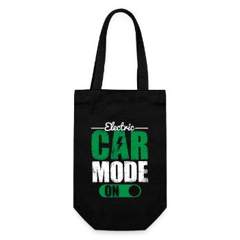 Electric Car Mode On EV Driver Electric Vehicle - Geschenkbeutel für Flaschen - Schwarz - Vorne