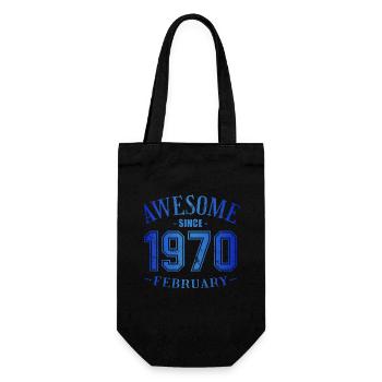 Février 1970 - Anniversaire en février Génial - Sac à bouteille - noir - Devant