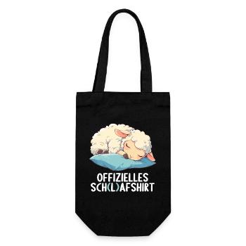 Official Sheep Shirt Official Sleep Shirt - Gift Bag for Bottles - black - Front