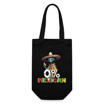Lustiger Fiesta Spruch Kein Mexikaner Dia De - Gift Bag for Bottles - black - Front