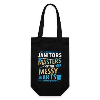 School administrators School staff Caretakers - Gift Bag for Bottles - black - Front