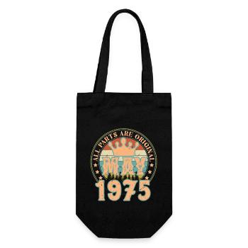 Mai 1975. Cadeau d’anniversaire mai 1975. May 1975 - Sac à bouteille - noir - Devant