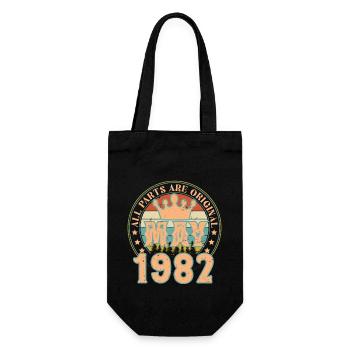 Mai 1982. Cadeau d’anniversaire mai 1982. May 1982 - Sac à bouteille - noir - Devant
