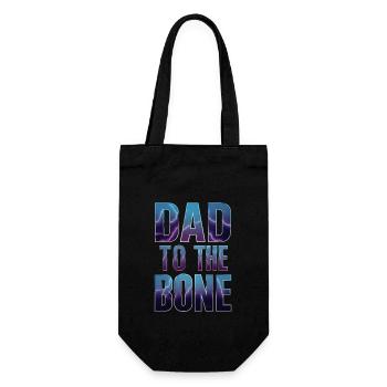Dad To The Bone Unparalleled Style - Gift Bag for Bottles - black - Front