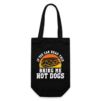 Hot dog adulte si vous pouvez lire ceci - Sac à bouteille - noir - Devant