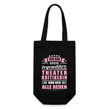 Ich Bin Diese Legendäre Theaterkritikerin Theater - Geschenkbeutel für Flaschen - Schwarz - Vorne