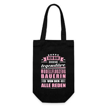 Ich Bin Diese Legendäre Modellflugzeugbauerin - Geschenkbeutel für Flaschen - Schwarz - Vorne