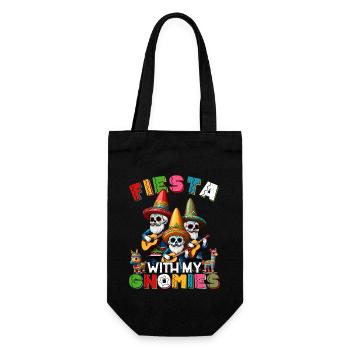 Funny Gnomes Fiesta Mexican Holiday - Gift Bag for Bottles - black - Front