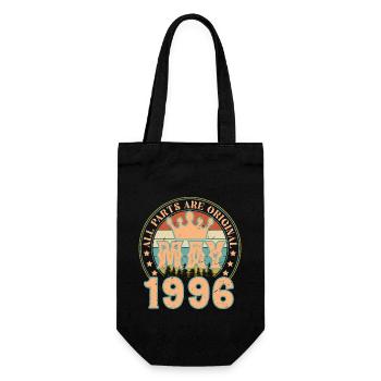 May 1996. May 1996 Birthday Gift. May 1996 - Gift Bag for Bottles - black - Front