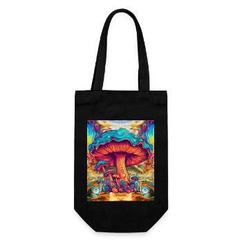 Champignons psychédéliques - Sac à bouteille - noir - Devant