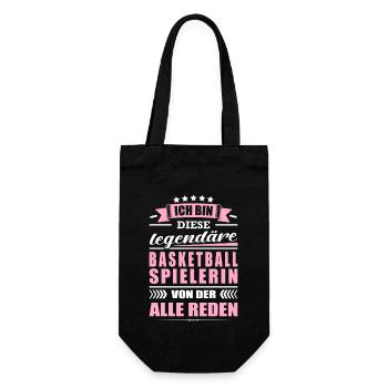 Ich Bin Diese Legendäre Basketballspielerin - Geschenkbeutel für Flaschen - Schwarz - Vorne