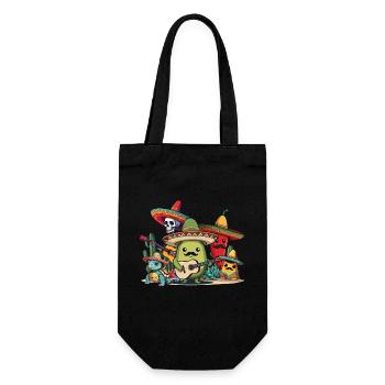 Lustiger Fiesta Squad Mexikanischer Feiertag Style - Geschenkbeutel für Flaschen - Schwarz - Vorne