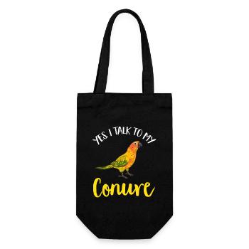 Parakeet, Parrot, Parakeet, Bird - Gift Bag for Bottles - black - Front