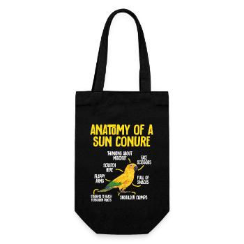 Parakeet, Parrot, Parakeet, Bird - Gift Bag for Bottles - black - Front