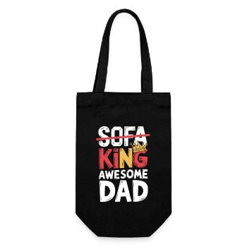 Sofa King Fantastic Dad - Gift Bag for Bottles - black - Front