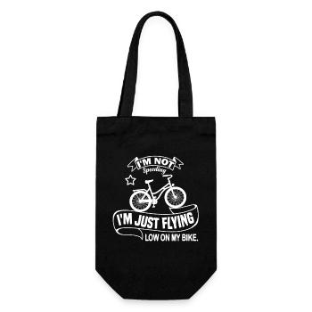 Je ne fais pas d’excès de vitesse, je vole juste bas sur mon vélo. - Sac à bouteille - noir - Devant