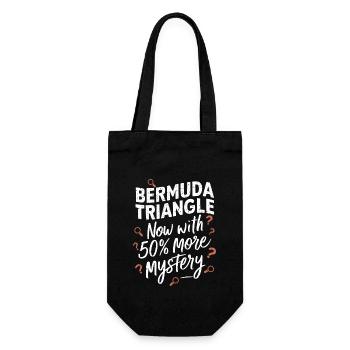 Mysteriöses Verschwindenlassen Im Bermudadreieck - Geschenkbeutel für Flaschen - Schwarz - Vorne