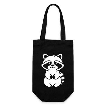 Raton laveur - Sac à bouteille - noir - Devant