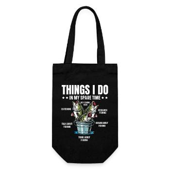 Things I do in my Spare Time - Gift Bag for Bottles - black - Front