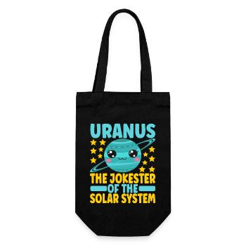 Astronomie Mignonne Planète Système Solaire Galaxie - Sac à bouteille - noir - Devant