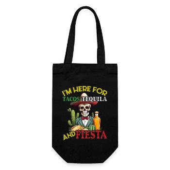 Funny Fiesta Saying Mexican Holiday - Gift Bag for Bottles - black - Front