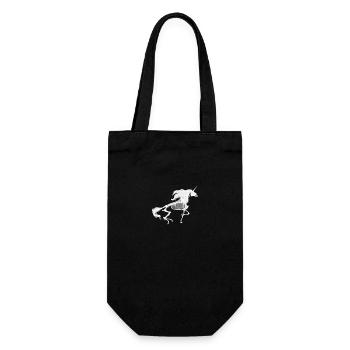 Unicorn Skeleton Funny Rainbow Magical Unicorn - Gift Bag for Bottles - black - Front