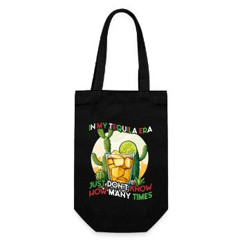 Lustige Tequila Era Cinco De Mayo Ikonisch - Geschenkbeutel für Flaschen - Schwarz - Vorne