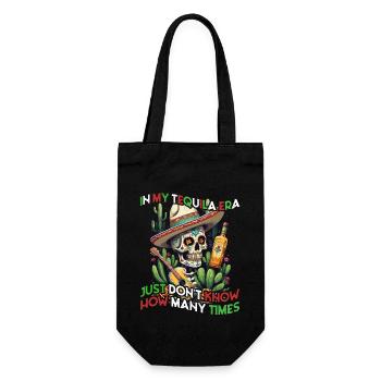Lustige Tequila Era Cinco De Mayo Mexiko - Geschenkbeutel für Flaschen - Schwarz - Vorne