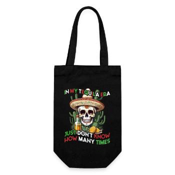 Lustige Tequila Era Cinco De Mayo Mexiko - Geschenkbeutel für Flaschen - Schwarz - Vorne